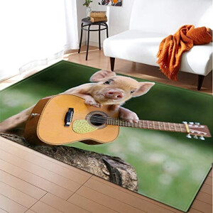 Tapis Cochon guitare 40x60 cm