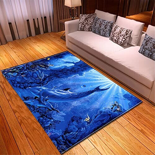 Tapis Dauphin tortue 40x60 cm