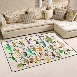 Tapis Dinosaure multicolore 78.7x50.8 cm