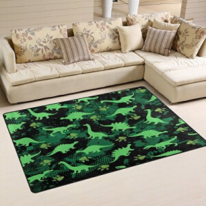 Tapis Dinosaure multicolore 50x80 cm