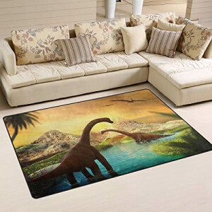Tapis Dinosaure multicolore 100x150 cm