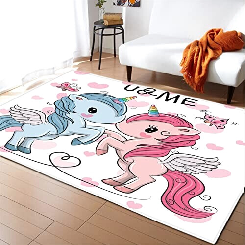 Tapis Licorne de dessin animé 40x60 cm