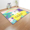 Tapis Licorne jaune 50x80 cm - miniature