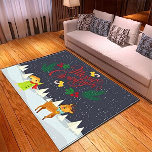 Tapis Renne Écureuil 40x60 cm