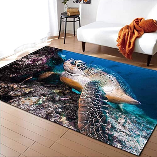 Tapis Tortue noire 40x60 cm
