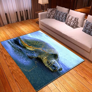 Tapis Tortue gris foncé 40x60 cm