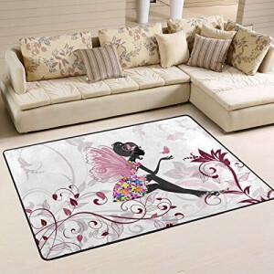 Tapis Papillon multicolore 90x60 cm