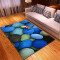 Tapis Papillon galets bleus 50x80 cm - miniature