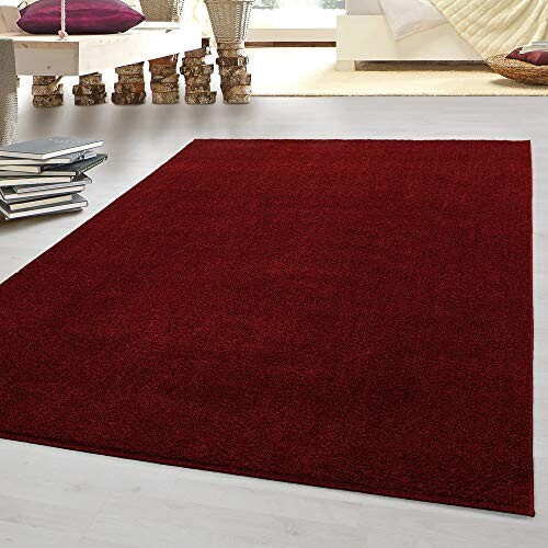 Tapis rouge rond 160x230 cm