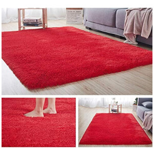 Tapis rouge plus Épais 160x200 cm