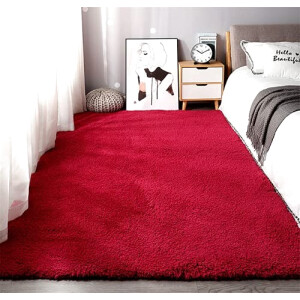 Tapis rouge vin 80x120 cm