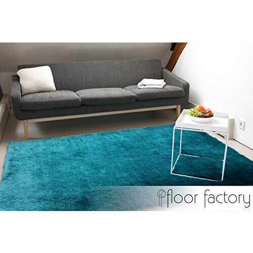 Tapis bleu turquoise 120x170 cm variant 2 