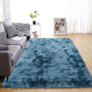 Tapis bleu 80x160 cm