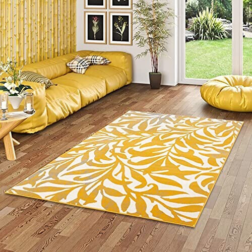 Tapis jaune 80x150 cm