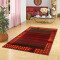 Tapis orange rouge 80x150 cm - miniature