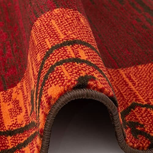 Tapis orange rouge 80x150 cm variant 1 