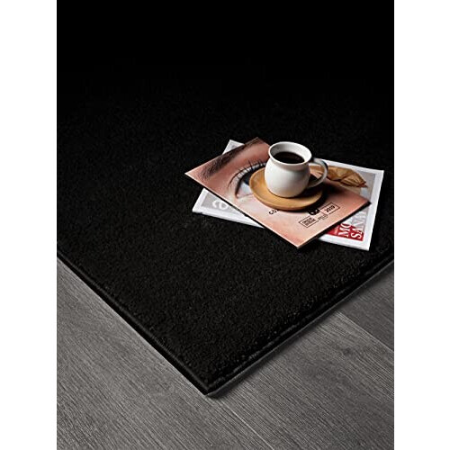 Tapis noir rond 80x150 cm variant 2 