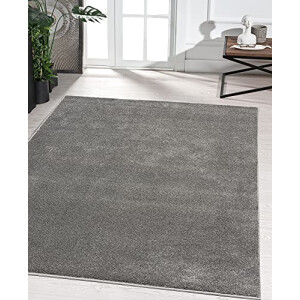 Tapis gris anthracite rond 160x230 cm