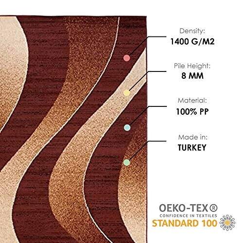 Tapis marron 180x250 cm variant 3 