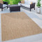 Tapis marron naturelle 140x200 cm - miniature