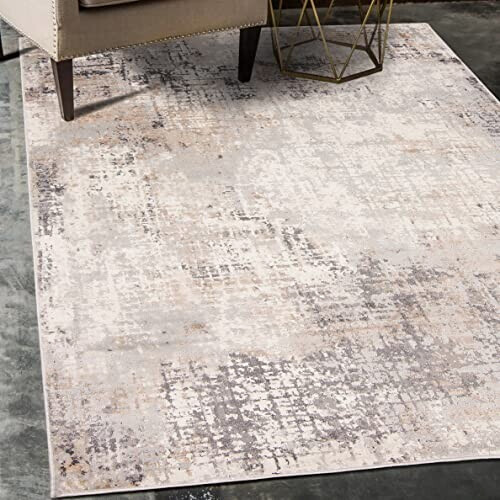 Tapis beige gris 140x200 cm
