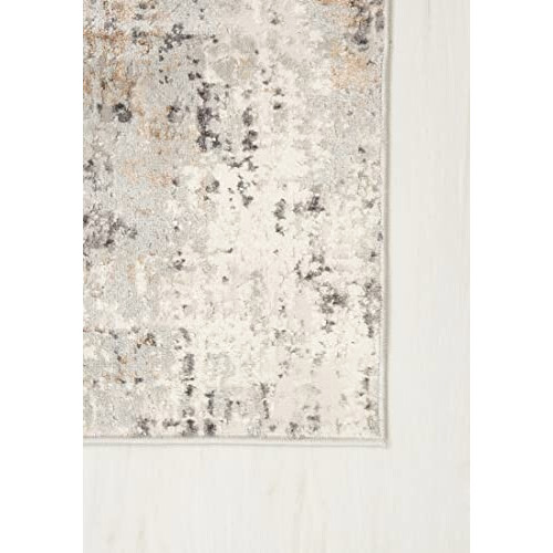 Tapis beige gris 140x200 cm variant 6 