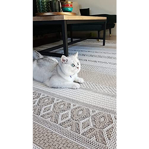 Tapis beige - rond 200x280 cm variant 4 