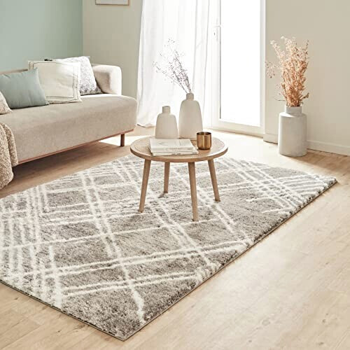Tapis beige gris 120x160 cm