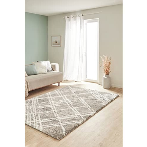 Tapis beige gris 120x160 cm variant 5 